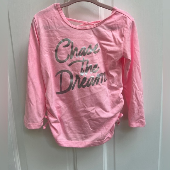 Xersion 2T Pink & Silver Chase the Dream Long Sleeve Girls Top Blouse - Picture 1 of 5